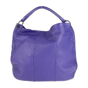 BOTTEGA VENETA Bottega Veneta intrecciato purple leather extra large bag.